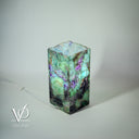 Fluorite Crystal Table Lamp - 12" Tall, x 6"x 6" Square (Miniature #8)
