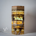 Aqua Onyx Square Table Lamp - 18" Tall, x 6"x 6" Square (Small #64)