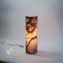 Onyx Table Lamp - Divina Claire 18" Tall, x 5.5" Diameter (Medium #3)