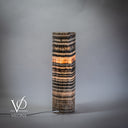 Tangerine Onyx Table Lamp - 20" Tall, x 5.5" Diameter - (Medium #14)