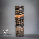 Tangerine Onyx Table Lamp - 20" Tall, x 5.5" Diameter - (Medium #14)