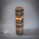 Tangerine Onyx Table Lamp - 20" Tall, x 5.5" Diameter - (Medium #14)