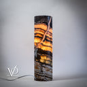 Aqua Onyx Lamp -  20" Tall, x 5.5" Diameter - (Medium #27)