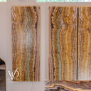 Exotic Aqua Onyx Wall Panels (Quad Set #1)