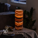 Sahara Onyx - 12" Tall, x 4.5" Diameter (Small Table Lamp #2)