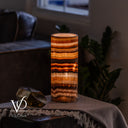 Sahara Onyx - 12" Tall, x 4.5" Diameter (Small Table Lamp #2)