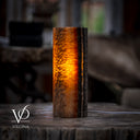 Tangerine Onyx - 12" Tall, x 4.5" Diameter (Small Table Lamp #2)