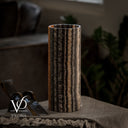 Tangerine Onyx - 12" Tall, x 4.5" Diameter (Small Table Lamp #3)