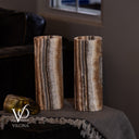 Sahara Onyx - 12" Tall, x 4.5" Diameter (Small Table Lamp Pair #3)