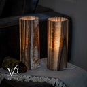 Sahara Onyx - 12" Tall, x 4.5" Diameter (Small Table Lamp Pair #4)