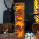 Honeycomb Onyx Floor Lamp -Exotic - Large - 55” Tall, 11.75 x 11.75" Square - #3