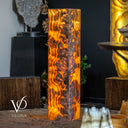 Honeycomb Onyx Floor Lamp -Exotic - Large - 55” Tall, 11.75 x 11.75" Square - #3