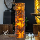 Honeycomb Onyx Floor Lamp -Exotic - Large - 55” Tall, 11.75 x 11.75" Square - #3