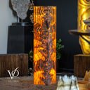 Honeycomb Onyx Floor Lamp -Exotic - Large - 55” Tall, 11.75 x 11.75" Square - #3