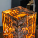 Honeycomb Onyx Floor Lamp -Exotic - Large - 55” Tall, 11.75 x 11.75" Square - #3