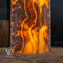 Honeycomb Onyx Floor Lamp -Exotic - Large - 55” Tall, 11.75 x 11.75" Square - #3