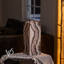 Rosa Onyx Live Edge Table Lamp – 16" Tall × 6" Square #3