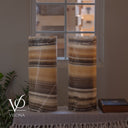 Honeycomb Onyx Live Edge Table Lamp Pair #1