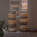Honeycomb Onyx Live Edge Table Lamp Pair #1
