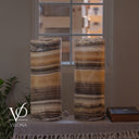 Honeycomb Onyx Live Edge Table Lamp Pair #1