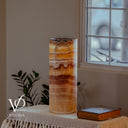Miami Sunset Onyx Cylinder Table Lamp #1