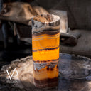 Miami Sunset Onyx Cylinder Live Edge Table Lamp #1
