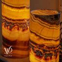 Miami Sunset Onyx Table Lamp Pair #2