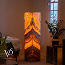 Miami Sunset Onyx Floor Lamp - 51.25" Tall - (#1)