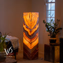 Miami Sunset Onyx Floor Lamp - 51.25" Tall - (#1)