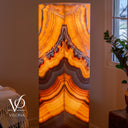 Miami Sunset Onyx Floor Lamp - 51.25" Tall - (#1)