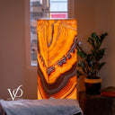 Miami Sunset Onyx Floor Lamp - 51.25" Tall - (#1)