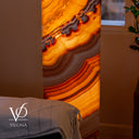 Miami Sunset Onyx Floor Lamp - 51.25" Tall - (#1)