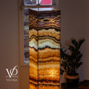 Aqua Onyx Floor Lamp - 63" Tall - (#2)