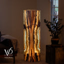 Aqua Onyx Floor Lamp - 51.5" Tall - (Exotic)