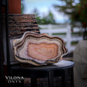 Tangerine Onyx Crystal Bowl #3