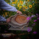 Tangerine Onyx Crystal Bowl #3