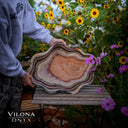 Tangerine Onyx Crystal Bowl #3
