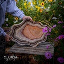 Tangerine Onyx Crystal Bowl #3