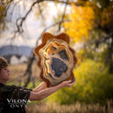 Tangerine Onyx Crystal Bowl #5