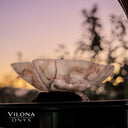 Tangerine Onyx Crystal Bowl #6