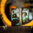 Fluorite Table Lamp - 12" Tall, 5.75"x5.75" Live Edge Square - (Small #16)