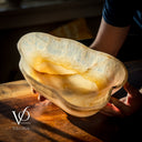 Polished White Ice Onyx Bowl - 13" Long, 9.5" Wide, 5" Deep - (Small #9)