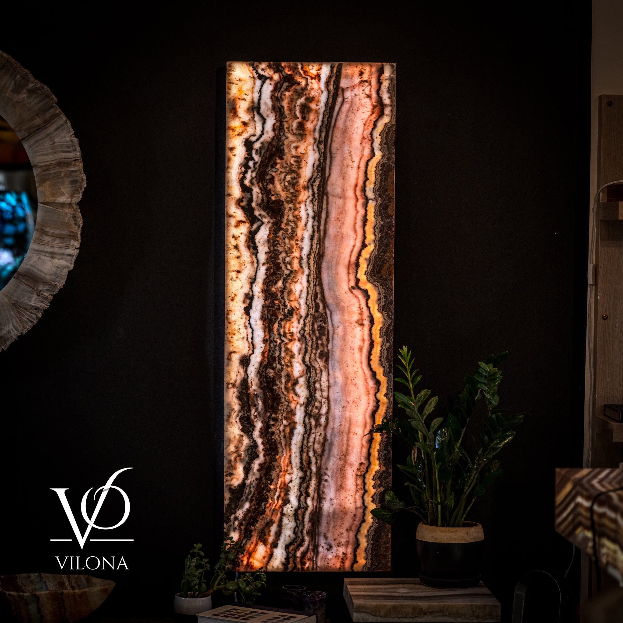 Rosa Onyx Crystal Wall Panel - 19.75