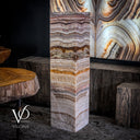 Aqua Onyx Crystal Floor Lamp #5 - Floor Lamp