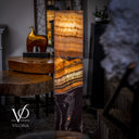 Aqua Onyx Crystal (Floor Lamp #6) - Floor Lamp