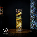 Aqua Onyx Crystal (Floor Lamp Small #11) - Floor Lamp