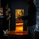 Aqua Onyx Crystal (Floor Lamp Small #12) - Floor Lamp