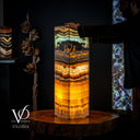 Aqua Onyx Crystal (Floor Lamp Small #12) - Floor Lamp