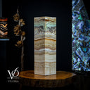 Aqua Onyx Crystal (Floor Lamp Small #12) - Floor Lamp