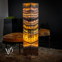 Aqua Onyx Crystal (Stone Floor Lamp #7)